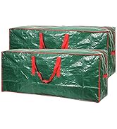 Christmas Tree Storage Bag- 2 pack - Fits Up to 7.5ft Xmas Disassembled Trees with Durable Reinfo...