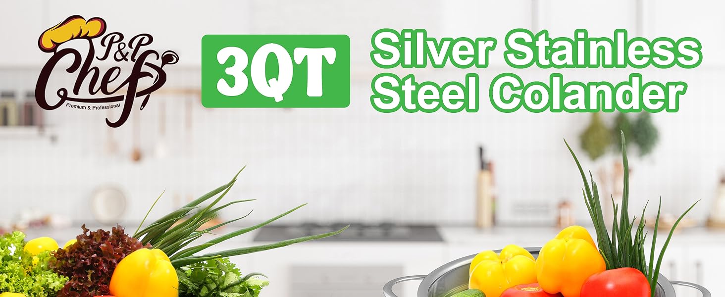 stainless steel colander