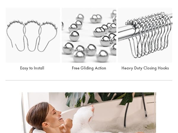 shower curtain hooks