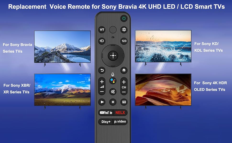Replacement Voice Remote Control for All Sony TV