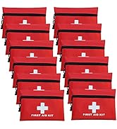 AOUTACC 12pcs Mini First Aid Kit Empty Bag, Travel Empty First Aid Kit Pouch Bag with Zippered fo...