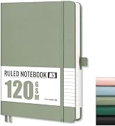 AHGXG Lined Journal Notebook - Journal for Women Men, 120 GSM Thick Paper, 160 Pages, A5 Hardcove...