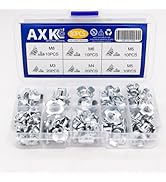 AXK Furniture Hardware Tee Nut Speaker M3 M4 M5 M6 M8 K Nuts Carbon Steel 80pcs Inc Plated Your L...