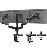 MOUNTUP Triple Monitor Mount, Triple Monitor Desk Mount for Max 27 inch Computer Screens, 3 Monit...