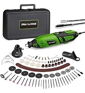 180W Rotary Tool Kit, 1.5-Amp PHALANX 6 Variable Speed with Flex Shaft, 8000-32000RPM Rotary Mult...