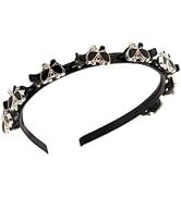 WLSuDHoncc Black Fashion Butterfly Hairband with Clips Braided Headband Double Bangs Weave Twist ...