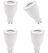 Sxminer GU10 LED Bulbs 15W, 4-Pack, Warm White 3000K 1500LM Ultra Bright 38° Beam Angle 150W Halo...