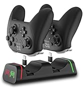 Controller Charging Dock for Switch Pro & Switch 2 Pro Controller, PS5 Controller, Xbox Series X|...