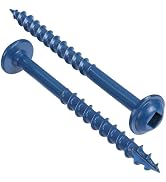VGBUY Pocket Hole Screws 2 Inch, 160Pcs Pocket Screws #8 x 2, Blue Coated Wood Screws for Exterio...