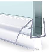 AmazerBath Shower Door Bottom Seal 47.25 Inches (15.75 Inches * 3), 3 Section Segmented Shower In...