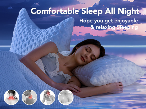Curved Pillow memory foam pillow curved pillows for neck support crescent pillow side sleeper