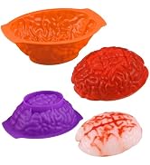 HUAKENER 2 Pack Brain Cake Mold, Breakable Brain Chocolate Mold, 2 Different Sizes Silicone Brain...