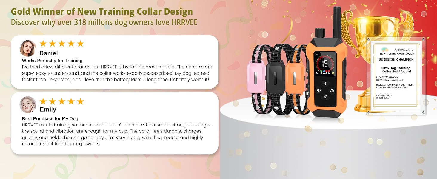 dog shocking collar with remote waterproof