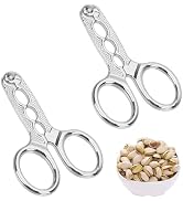 2Pcs Nutcrackers for Nuts, Stainless Steel Nuts Pistachio Sheller Opener Kitchen Tools, Nutcracke...