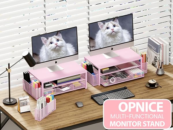 monitor stand for desk organizers and accessories computer stand riser office organization desktop