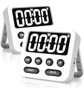 Pomodoro Timer, Digital Productivity Timer with Large Display, Kitchen Timers for Cooking, Settin...