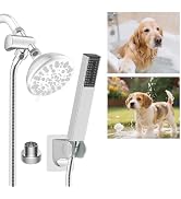 Hibbent cUPC Certified All Metal Dog Sprayer Attachment Set, Chrome | 4 Modes Handheld Showerhead...