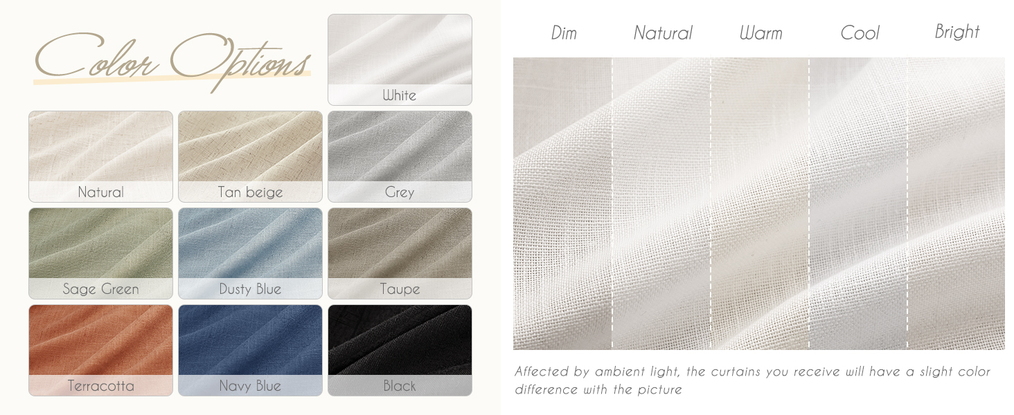 white curtains