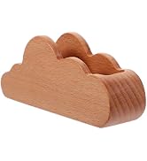 Lurrose Wooden Business Card Holder Cute Cloud Shaped Business Card Display Stand Name Card Organ...