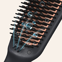 hair straightener brush for thick hair
