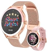 PROTKPETS Smart Watch for Women,24H Activity Tracking,0.39 inch Ultra-Thin | Bluetooth Calls & AI...