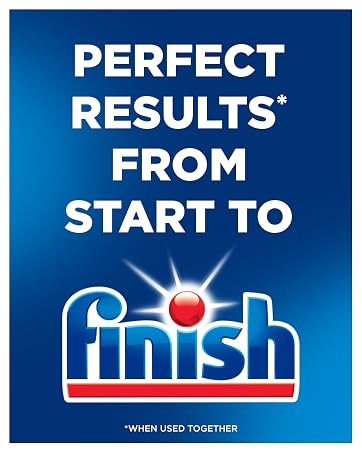 Finish Dishwasher detergent, soap, rinse aid, and cleaner, since 1953