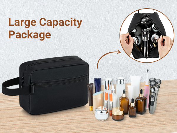 Elviros Travel Toiletry Bag Large Capacity Package
