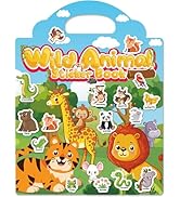 Walenced Reusable Sticker Book for Toddlers 2-4 Years, Stickers for Kids, Toddler Craft Activitie...