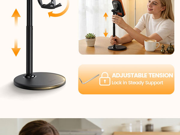 vertical phone stand cell phone stand holder for desk iphone 17 16 15 14 13 pro max air video
