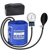 LotFancy Aneroid Sphygmomanometer, Professional Manual Blood Pressure Cuff, Adult Cuff 10"-20", C...