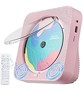 CD Player Portable with Bluetooth 5.1Desktop CD Player with HiFi Sound Speakers,Remote Control,Du...