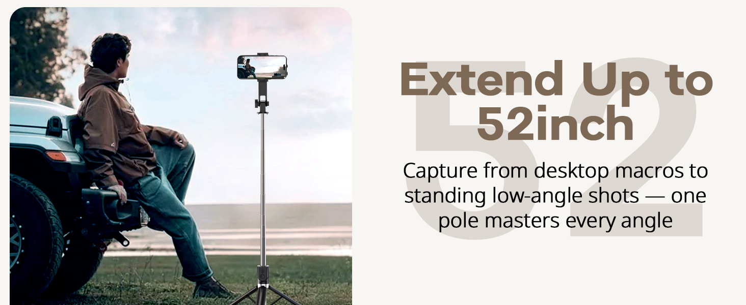 Portable selfie stick