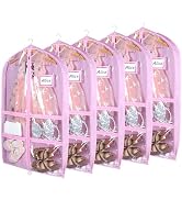 Syeeiex Clear Dance Costume Garment Bag with 3