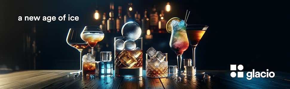 Ice cube molds, clear ice maker, whiskey ice molds, large, small, crushed