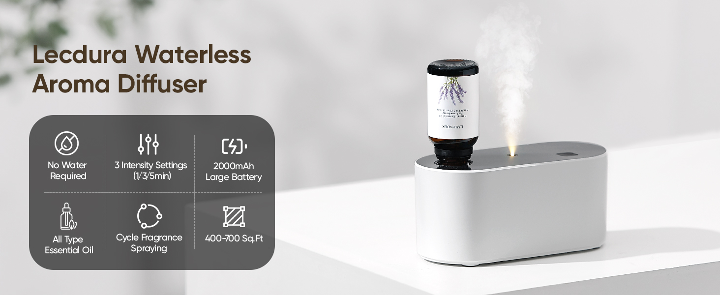 Lecdura Waterless Diffuser for Essential Oil