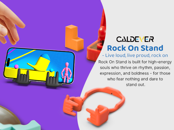 Rock Cell Phone Stand for Teens Girls Boys Gifts Phone Holder for Desk