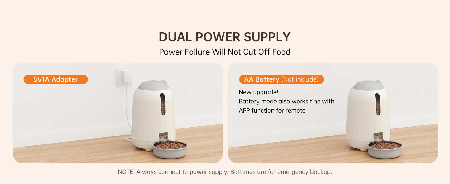 timed cat feeders for dry food automatic cat feeder with app pet food dispenser timed dog feeder