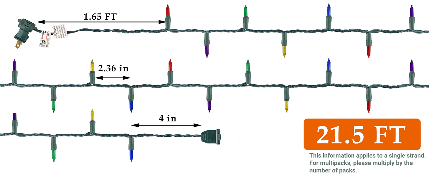 Multicolor Christmas String Lights