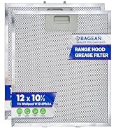 Range Hood Filter Replacement 12" x 10.5" for W10169961A Whirlpool Vent Hood Filter - Aluminum Me...
