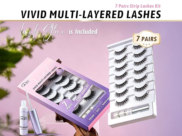 lashes strips vivid multi-layered strip lashes