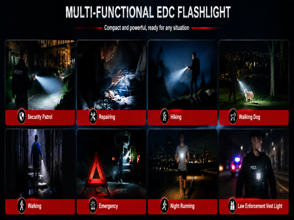 edc flashlight rechargeable