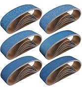 Shineboc 10-Piece 4 x 36 Inch Zirconia Sanding Belts 40-400 Grit, Heavy Duty Long-Lasting Sanding...