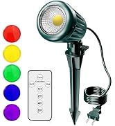BYQY Christmas Spotlights Outdoor,120V Plug-in Halloween Spot Lights with Timer Remote Control,60...