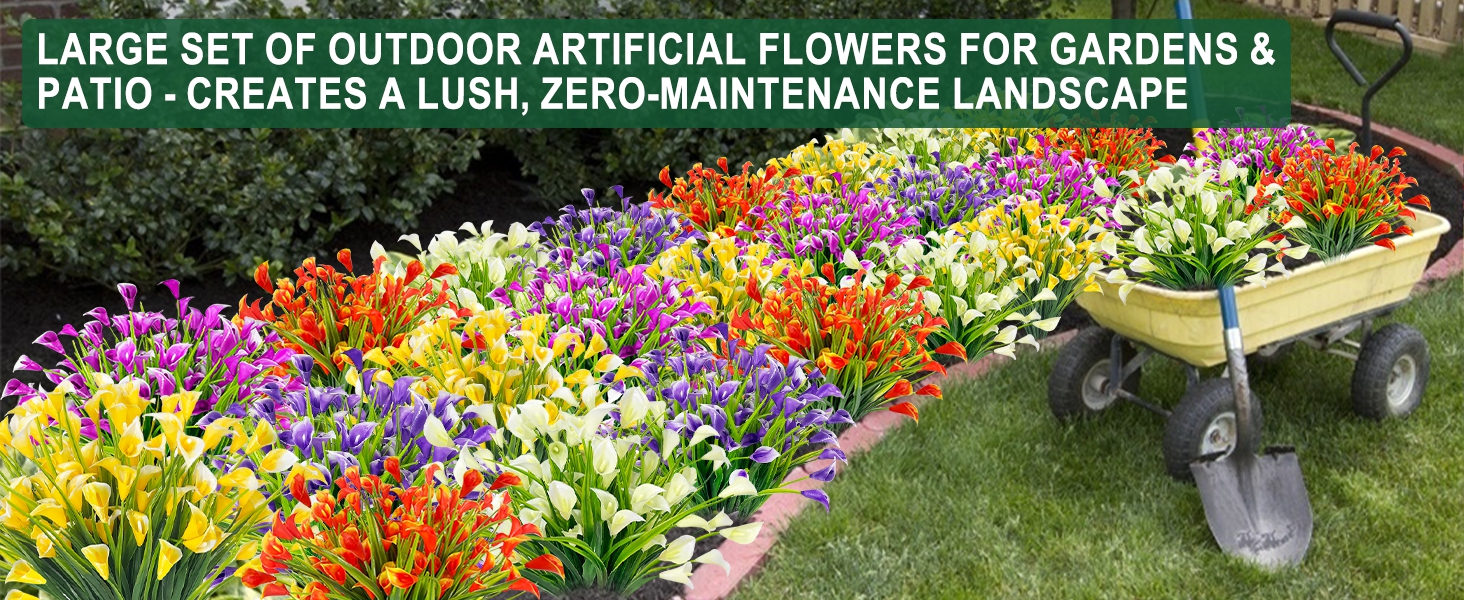 artificial outdoor flowers