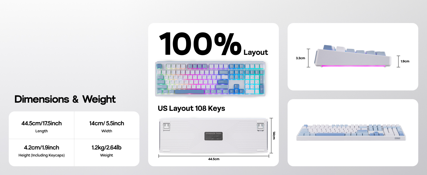 TH108 Wireless Gaming Keyboard