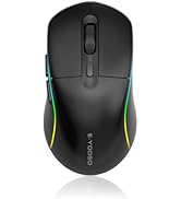 E-YOOSO Wireless Gaming Mouse, 10,000 DPI, Tri-Mode 2.4Ghz/Bluetooth/USB-C Wired, RGB Backlit, 6 ...