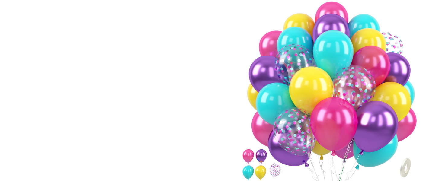 Rainbow balloons