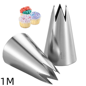 1M 2D 2F Large Icing Tips for Cupcakes