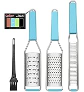 Lemon Zester Cheese Grater Citrus Zester Pack of 3-304 Stainless Steele - A Sharp Tool for Parmes...