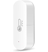 Sanofuturion Smart Temperature Humidity Sensor, Tuya WiFi Hygrometer Indoor Monitor with App Aler...